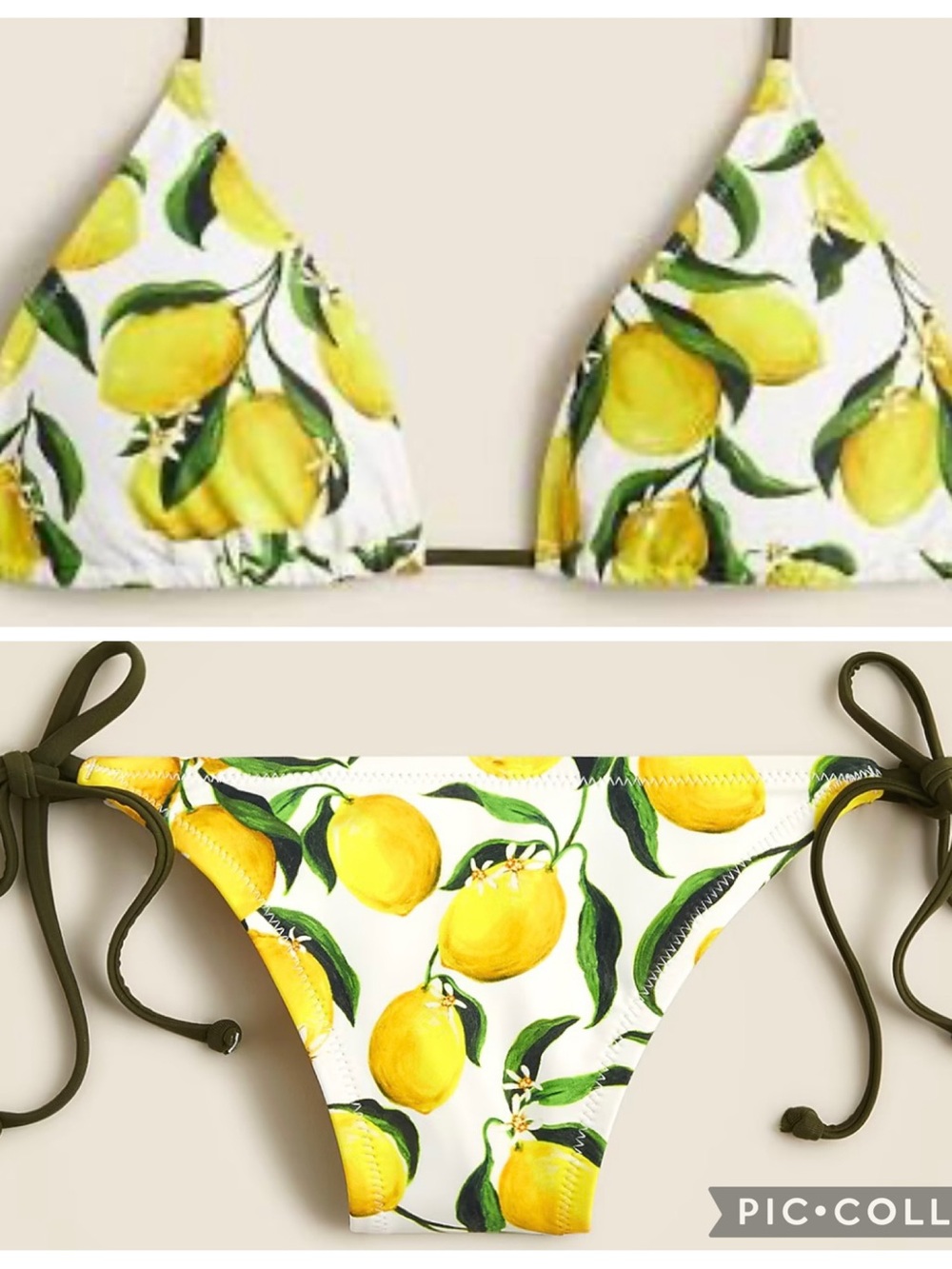 NWT J Crew Limoncello Bikini Set